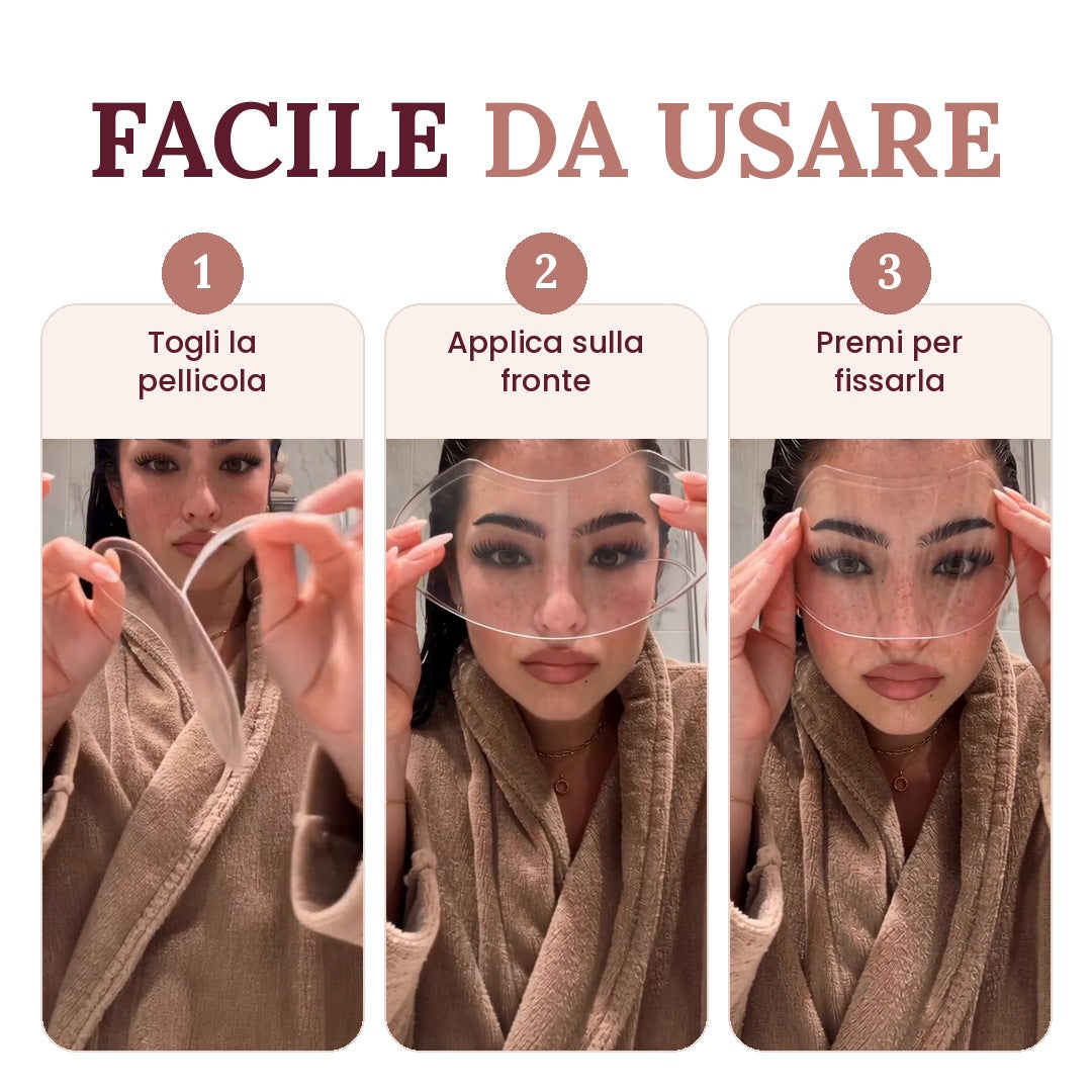 Come si usa la visiera doccia in 3 passaggi